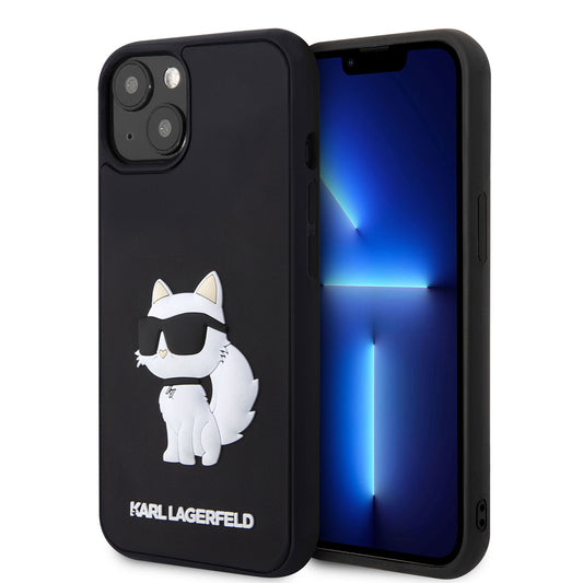 iPhone 14 Kılıf Karl Lagerfeld 3D Rubber Choupette Dizayn Kapak