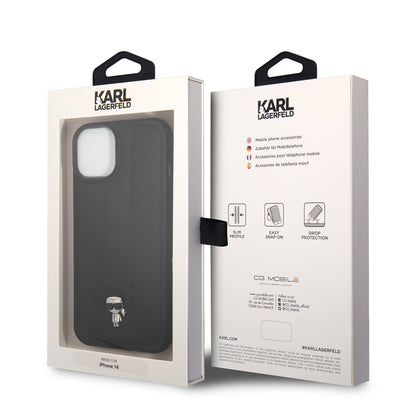 iPhone 14 Kılıf Karl Lagerfeld Nylon Puffy Airbag Karl Dizayn Kapak