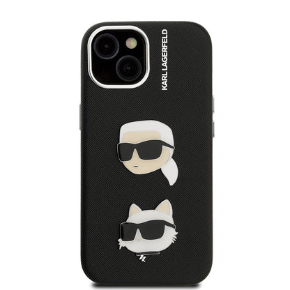 iPhone 14 Kılıf Karl Lagerfeld Orjinal Lisanslı K&C Heads Pin Kapak