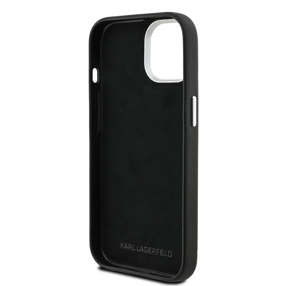 iPhone 14 Kılıf Karl Lagerfeld Orjinal Lisanslı K&C Heads Pin Kapak