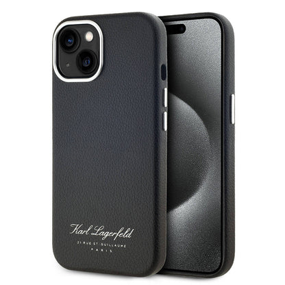 iPhone 14 Kılıf Karl Lagerfeld Orjinal Lisanslı KL Yazılı Hotel Kapak