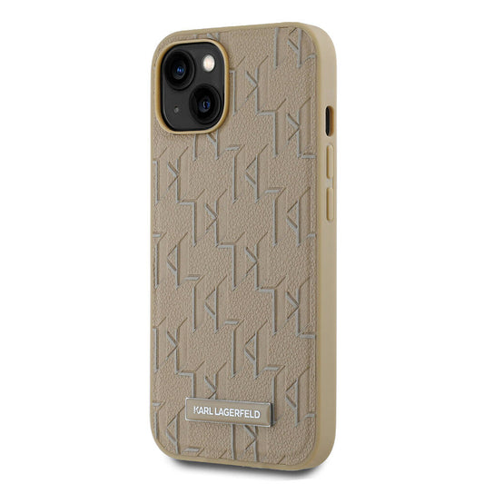 iPhone 14 Kılıf Karl Lagerfeld Orjinal Lisanslı M-safe Şarj Özellikli KL Yazılı Hot Stamp Kapak
