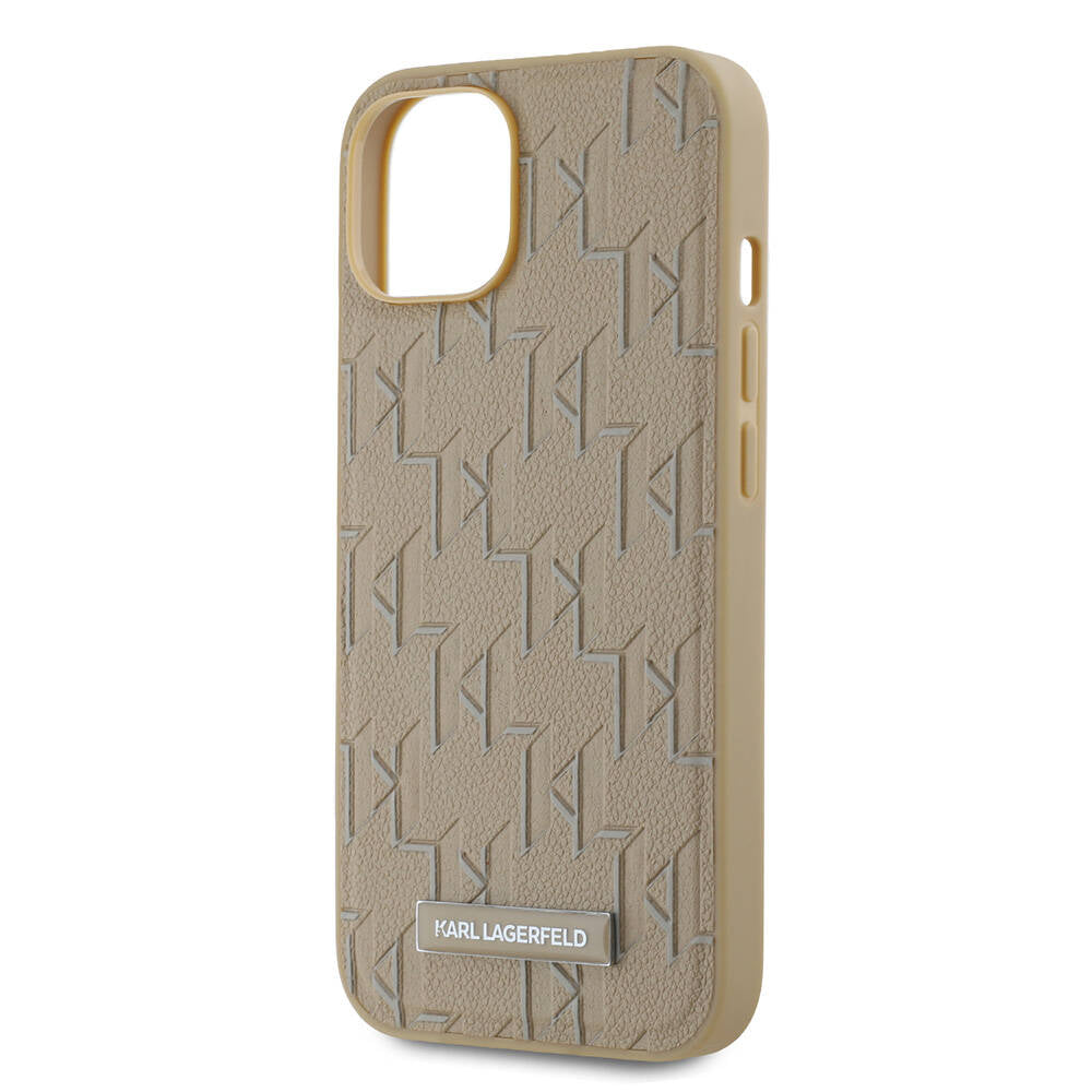 iPhone 14 Kılıf Karl Lagerfeld Orjinal Lisanslı M-safe Şarj Özellikli KL Yazılı Hot Stamp Kapak