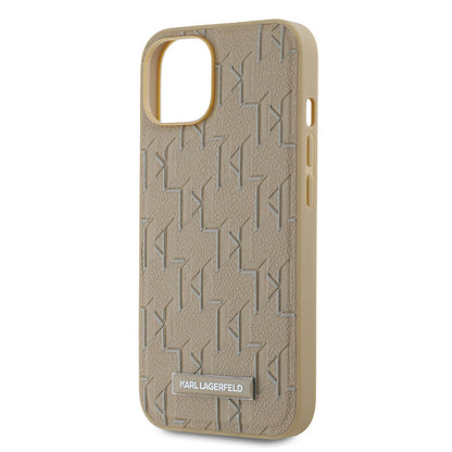 iPhone 14 Kılıf Karl Lagerfeld Orjinal Lisanslı M-safe Şarj Özellikli KL Yazılı Hot Stamp Kapak