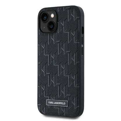 iPhone 14 Kılıf Karl Lagerfeld Orjinal Lisanslı M-safe Şarj Özellikli KL Yazılı Hot Stamp Kapak