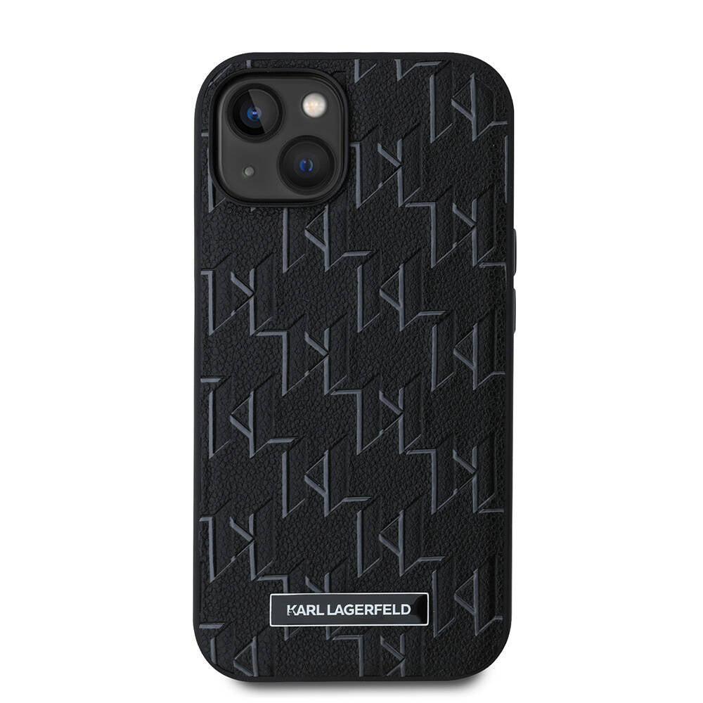 iPhone 14 Kılıf Karl Lagerfeld Orjinal Lisanslı M-safe Şarj Özellikli KL Yazılı Hot Stamp Kapak