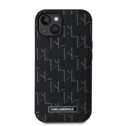 iPhone 14 Kılıf Karl Lagerfeld Orjinal Lisanslı M-safe Şarj Özellikli KL Yazılı Hot Stamp Kapak