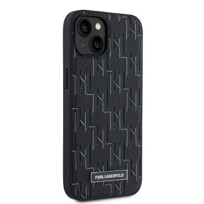 iPhone 14 Kılıf Karl Lagerfeld Orjinal Lisanslı M-safe Şarj Özellikli KL Yazılı Hot Stamp Kapak