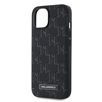 iPhone 14 Kılıf Karl Lagerfeld Orjinal Lisanslı M-safe Şarj Özellikli KL Yazılı Hot Stamp Kapak