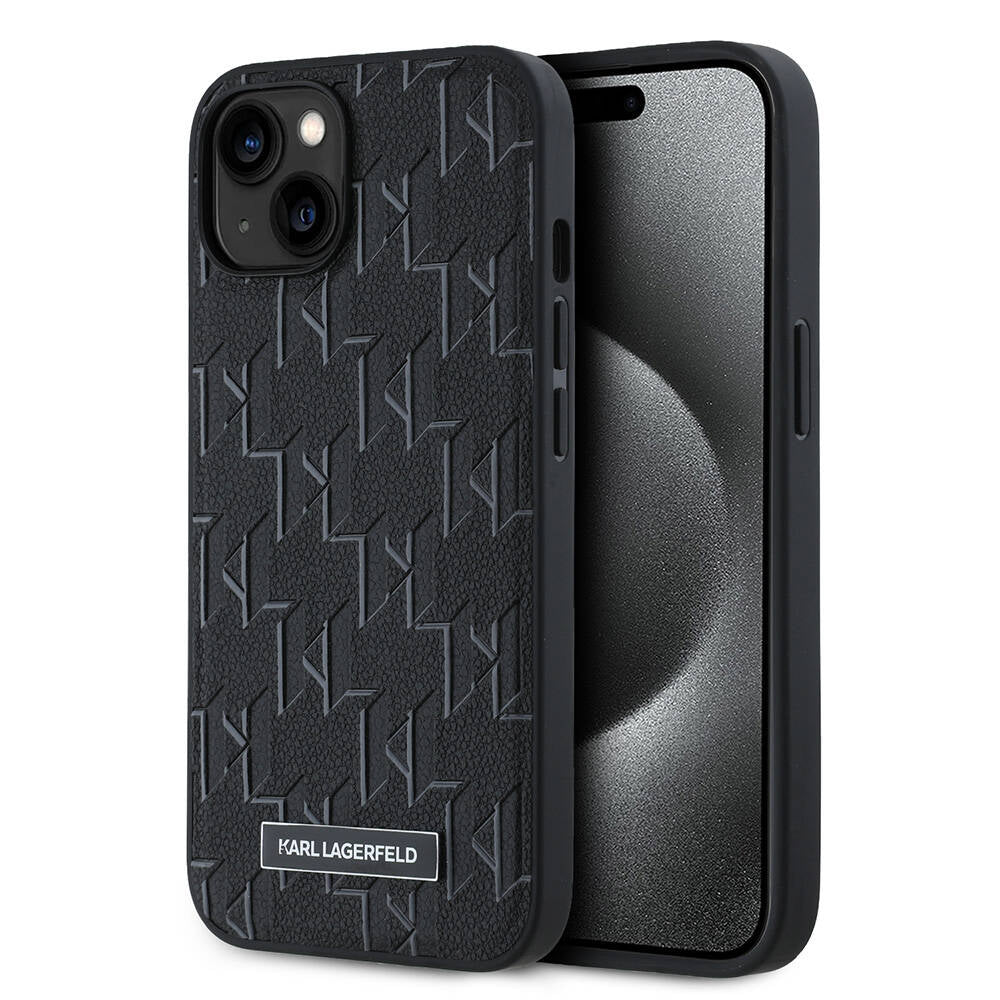 iPhone 14 Kılıf Karl Lagerfeld Orjinal Lisanslı M-safe Şarj Özellikli KL Yazılı Hot Stamp Kapak