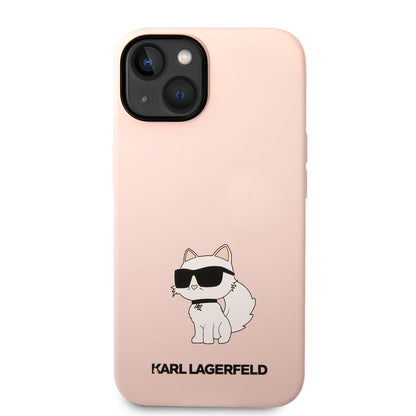 iPhone 14 Kılıf Karl Lagerfeld Silikon Choupette Dizayn Kapak