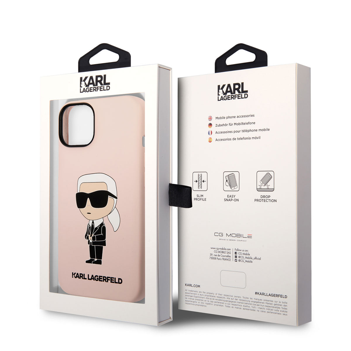 iPhone 14 Kılıf Karl Lagerfeld Silikon Karl Dizayn Kapak