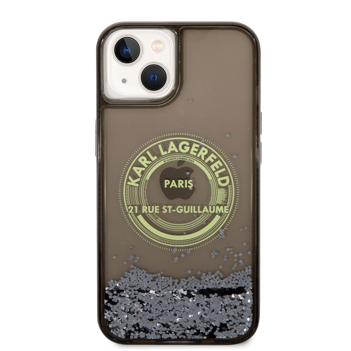 iPhone 14 Kılıf Karl Lagerfeld Sıvılı Simli RSG Dizayn Kapak