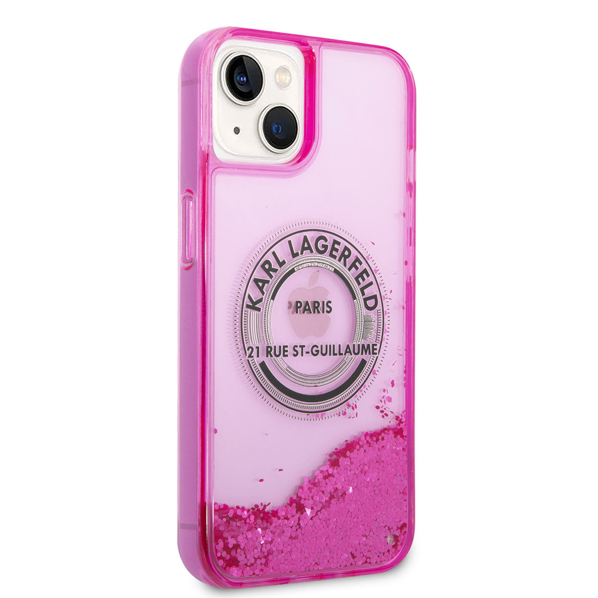 iPhone 14 Kılıf Karl Lagerfeld Sıvılı Simli RSG Dizayn Kapak