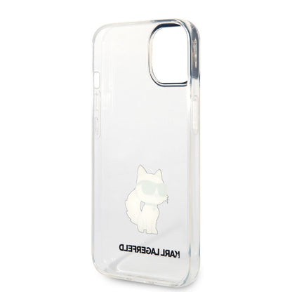 iPhone 14 Kılıf Karl Lagerfeld Transparan Choupette Dizayn Kapak