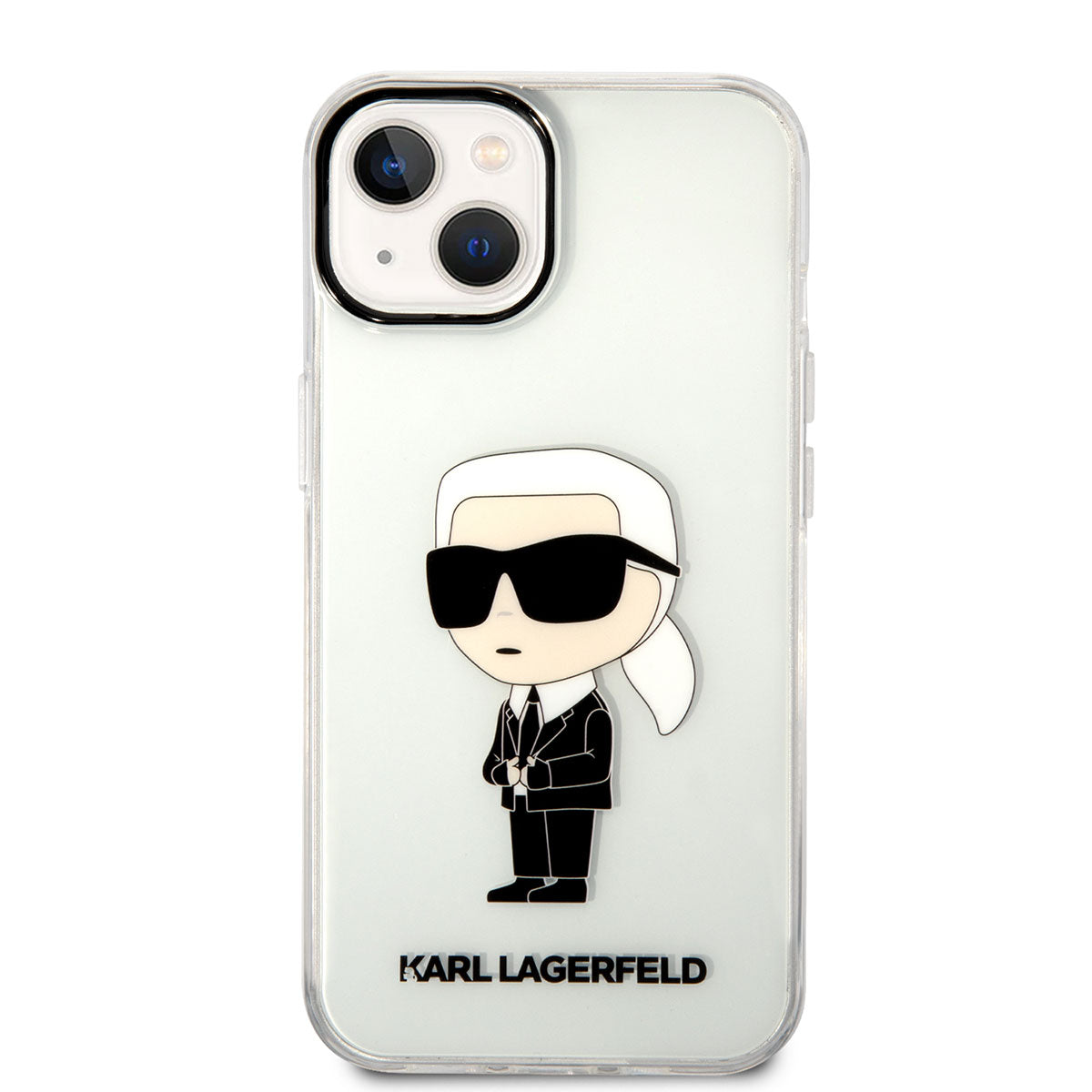iPhone 14 Kılıf Karl Lagerfeld Transparan İkonik Karl Dizayn Kapak