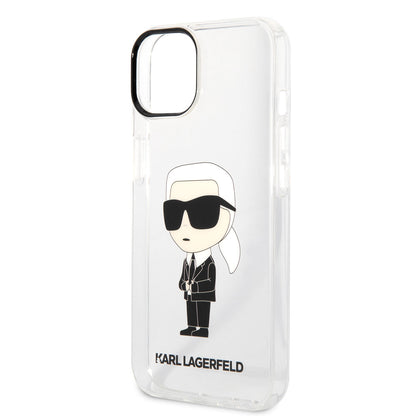 iPhone 14 Kılıf Karl Lagerfeld Transparan İkonik Karl Dizayn Kapak