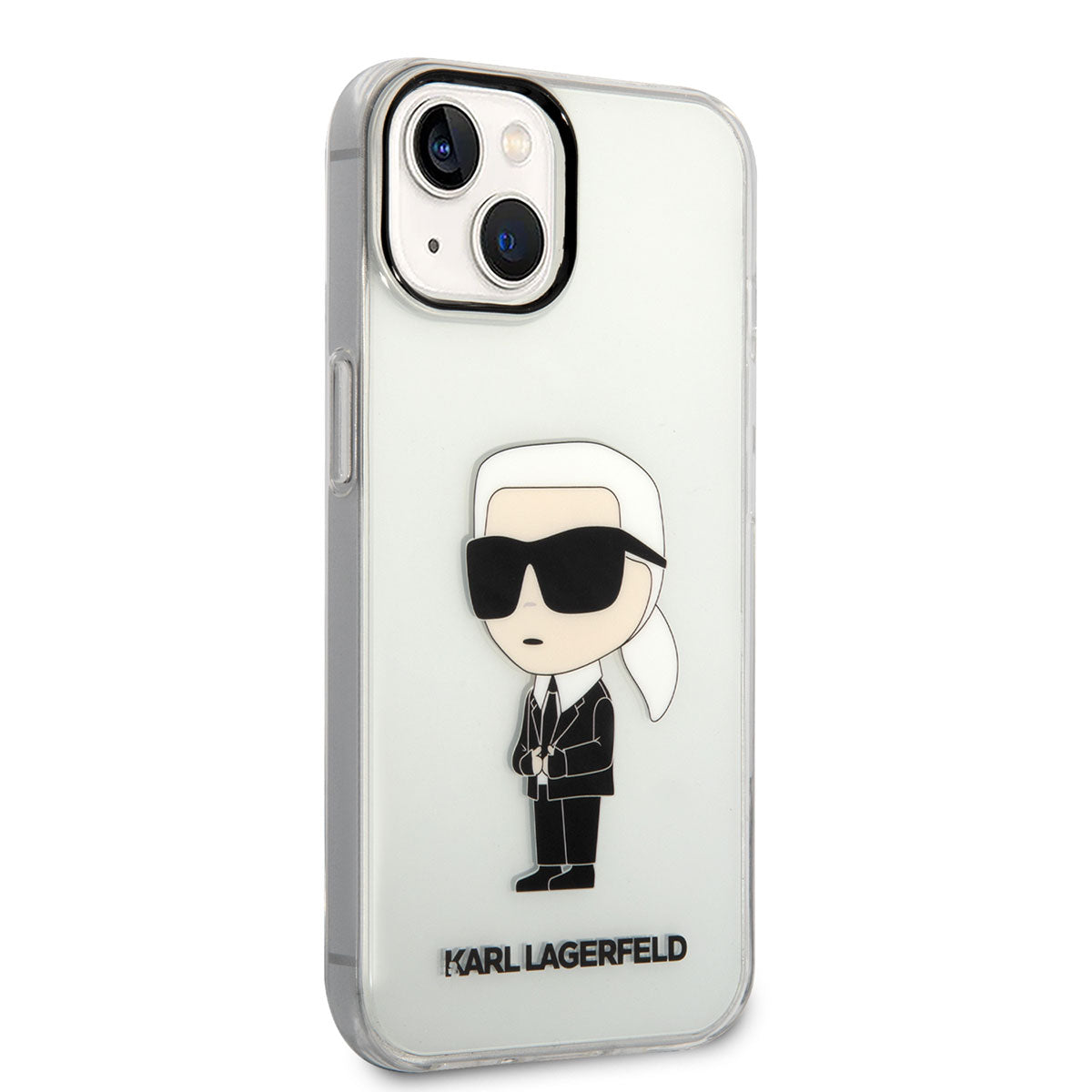 iPhone 14 Kılıf Karl Lagerfeld Transparan İkonik Karl Dizayn Kapak