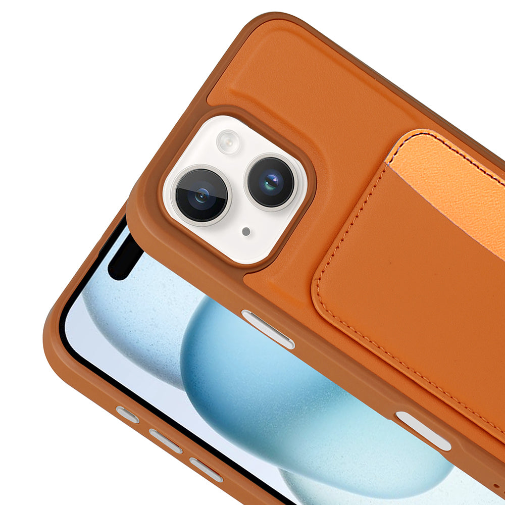 Apple iPhone 14 Kılıf Kartlıklı Zore X-Kart Silikon Kapak