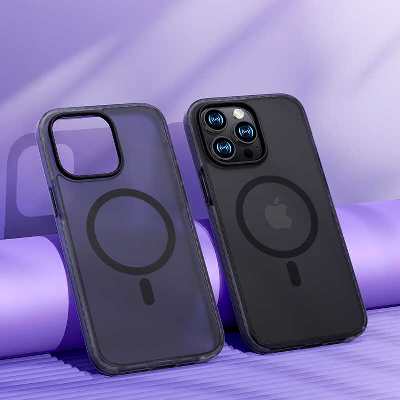 iPhone 14 Kılıf Kenarları Silikon Airbagli Mat Arka Yüzey Benks Icesand Kapak