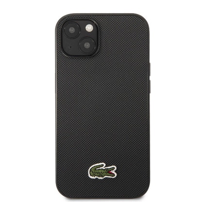 iPhone 14 Kılıf Lacoste Orjinal Lisanslı PU Pike Desenli Arka Yüzey İkonik Timsah Dokuma Logolu Kapak