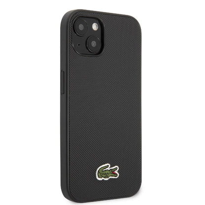 iPhone 14 Kılıf Lacoste Orjinal Lisanslı PU Pike Desenli Arka Yüzey İkonik Timsah Dokuma Logolu Kapak