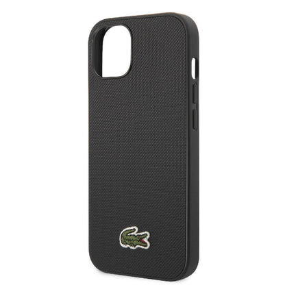 iPhone 14 Kılıf Lacoste Orjinal Lisanslı PU Pike Desenli Arka Yüzey İkonik Timsah Dokuma Logolu Kapak