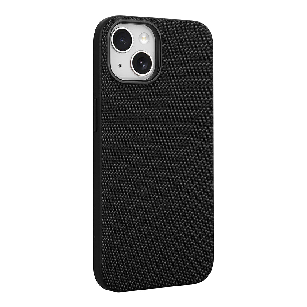 Apple iPhone 14 Kılıf M-Safe Şarj Özellikli Kumaş Tasarımlı Zore Miami Sert PC Kapak