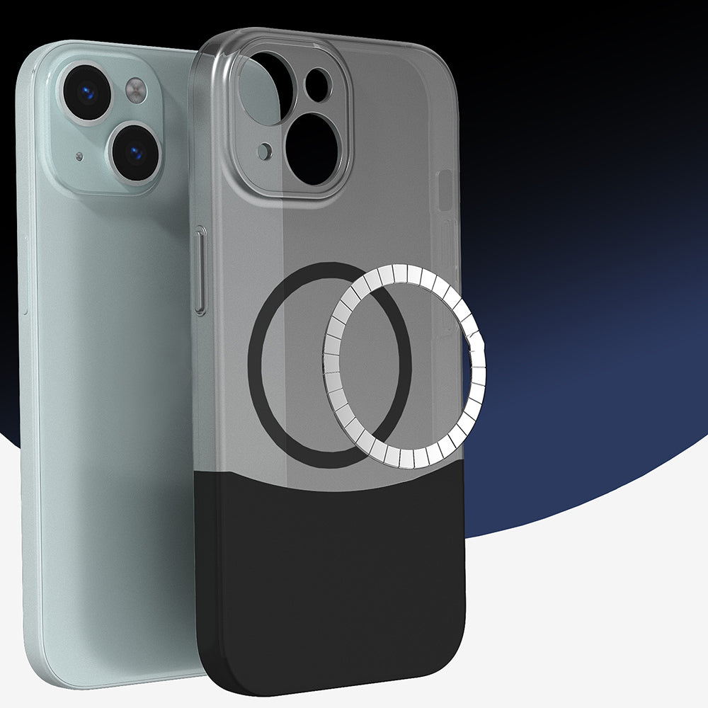 Apple iPhone 14 Kılıf M-Safe Şarj Özellikli Mıknatıslı Zore Duble Kapak