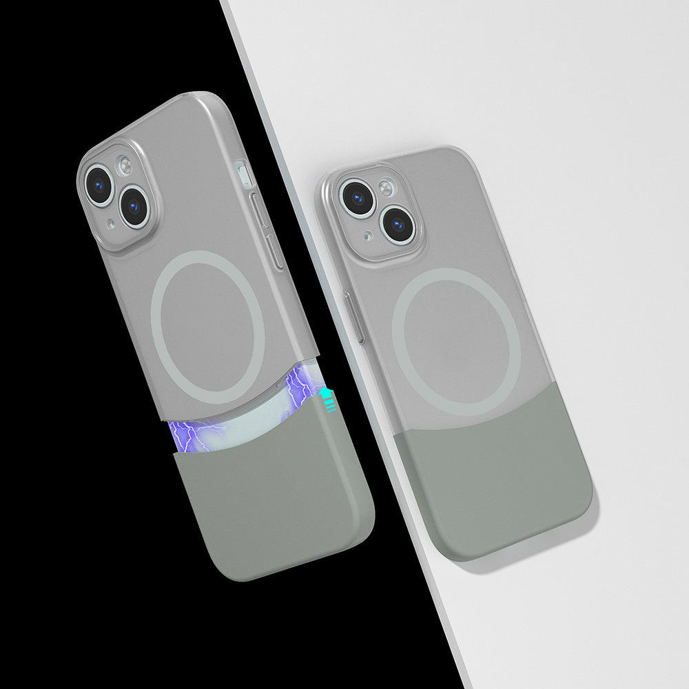 Apple iPhone 14 Kılıf M-Safe Şarj Özellikli Mıknatıslı Zore Duble Kapak