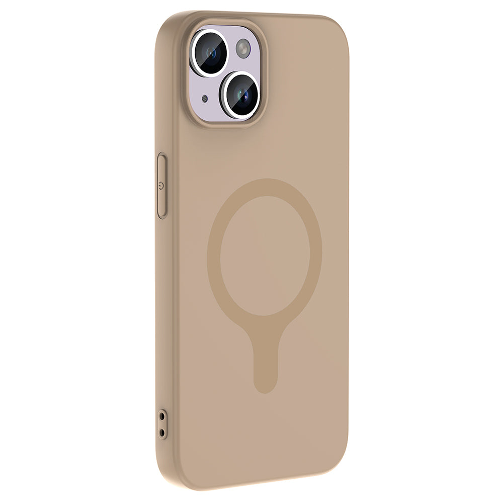 Apple iPhone 14 Kılıf M-Safe Şarj Özellikli Zore Aris Silikon Kapak