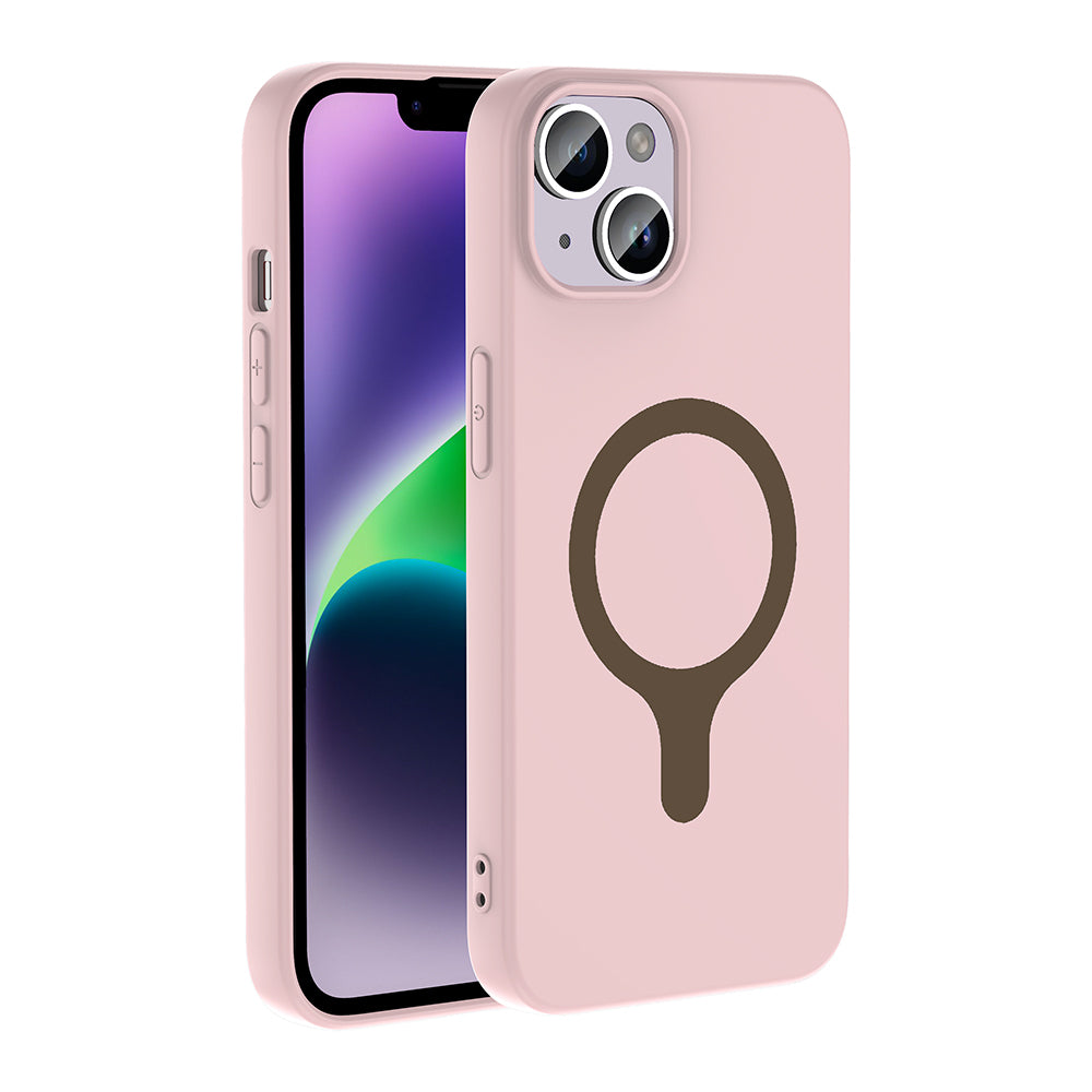 Apple iPhone 14 Kılıf M-Safe Şarj Özellikli Zore Aris Silikon Kapak