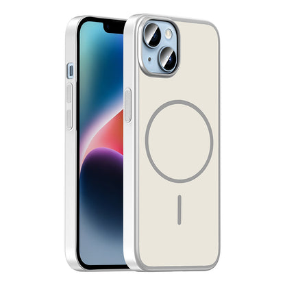 Apple iPhone 14 Kılıf M-Safe Şarj Özellikli Zore Lora PC Kapak