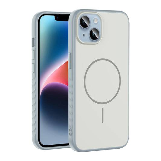 Apple iPhone 14 Kılıf M-safe Şarj Özellikli Zore Tea Kapak