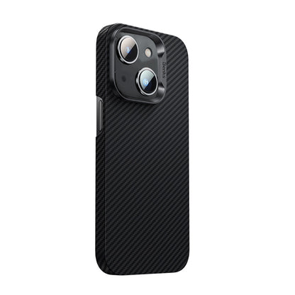 iPhone 14 Kılıf M-safe Özellikli Karbon Fiber Benks 600D Essential Kevlar Kapak