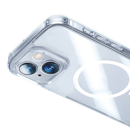 iPhone 14 Kılıf M-safe Şarj Özellikli Benks Magnetic Shiny Glass Serisi Kapak