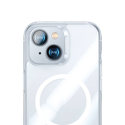 iPhone 14 Kılıf M-safe Şarj Özellikli Benks Magnetic Shiny Glass Serisi Kapak