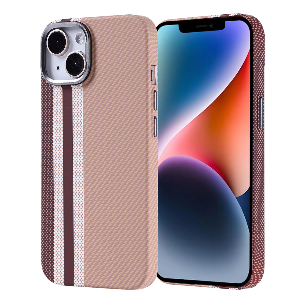 Apple iPhone 14 Kılıf M-safe Şarj Özellikli Karbon Fiber Görünümlü Zore Nekst Kapak