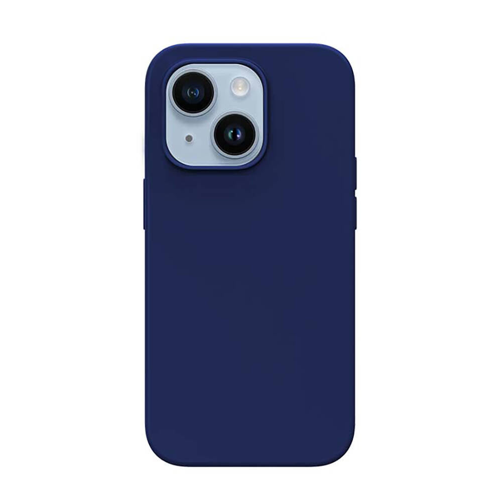 iPhone 14 Kılıf M-safe Şarj Özellikli Liquid Silikon Recci Mousse Serisi Kapak