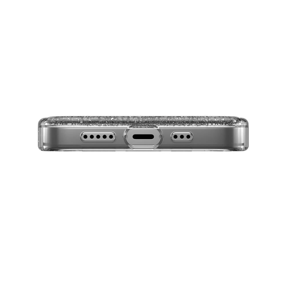 iPhone 14 Kılıf M-safe Şarj Özellikli Parlayan Simli Şeffaf Lisanslı Switcheasy Starfield-M Kapak