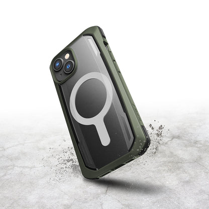 iPhone 14 Kılıf M-safe Şarj Özellikli Raptic Secure Serisi Çift Kat TPU Kenarlı Şeffaf Arka Yüzeyli Kapak