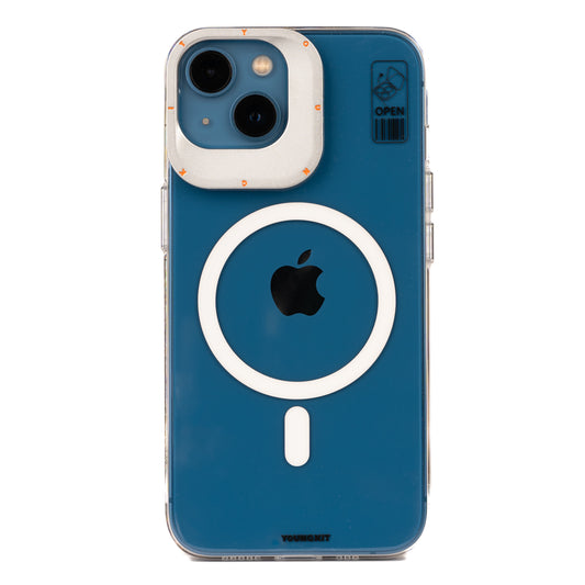 iPhone 14 Kılıf M-safe Şarj Özellikli Standlı YoungKit Hermit Bracket Serisi Kapak