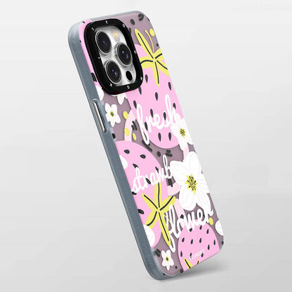 iPhone 14 Kılıf M-safe Şarj Özellikli Yaz Meyvesi Desenli Youngkit Fruity Flavour Serisi Kapak