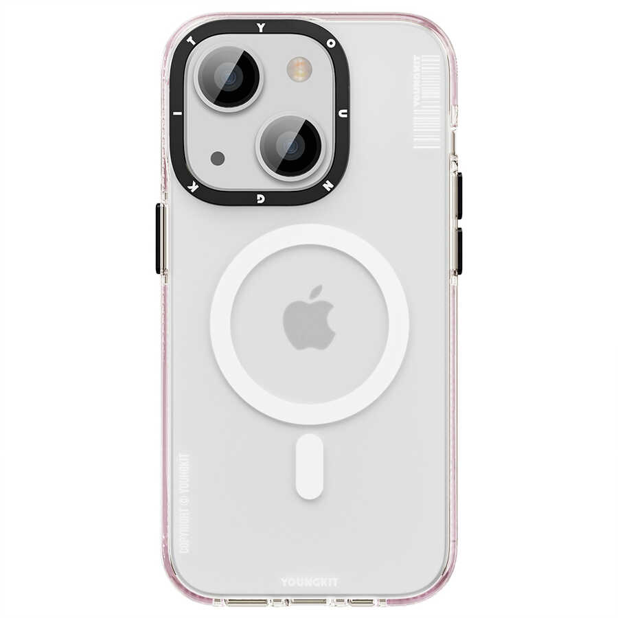 iPhone 14 Kılıf M-safe Şarj Özellikli Youngkit Jane Sand Serisi Kapak