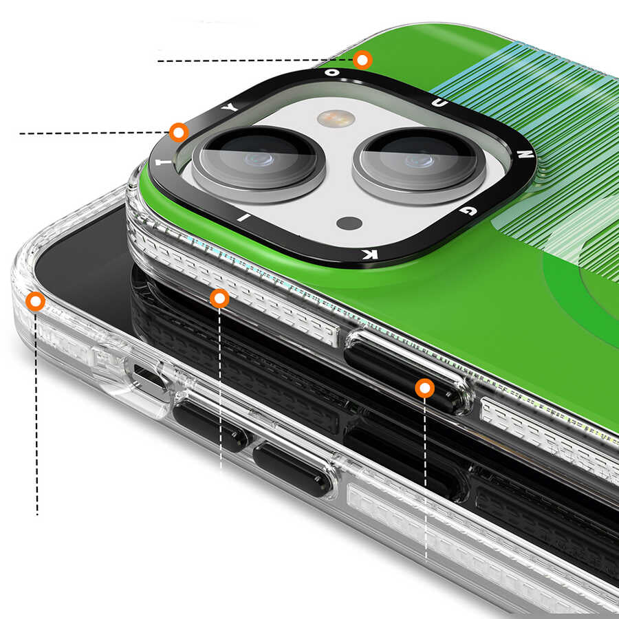 iPhone 14 Kılıf M-safe Şarj Özellikli Youngkit Pure Serisi Kapak