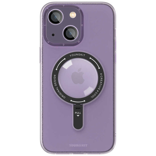 iPhone 14 Kılıf M-safe Şarj Özellikli Youngkit Rock Serisi Kapak