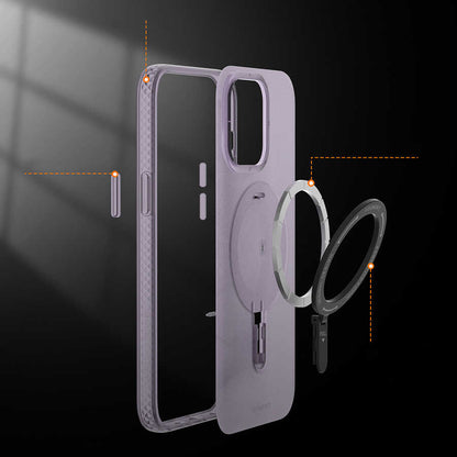 iPhone 14 Kılıf M-safe Şarj Özellikli Youngkit Rock Serisi Kapak