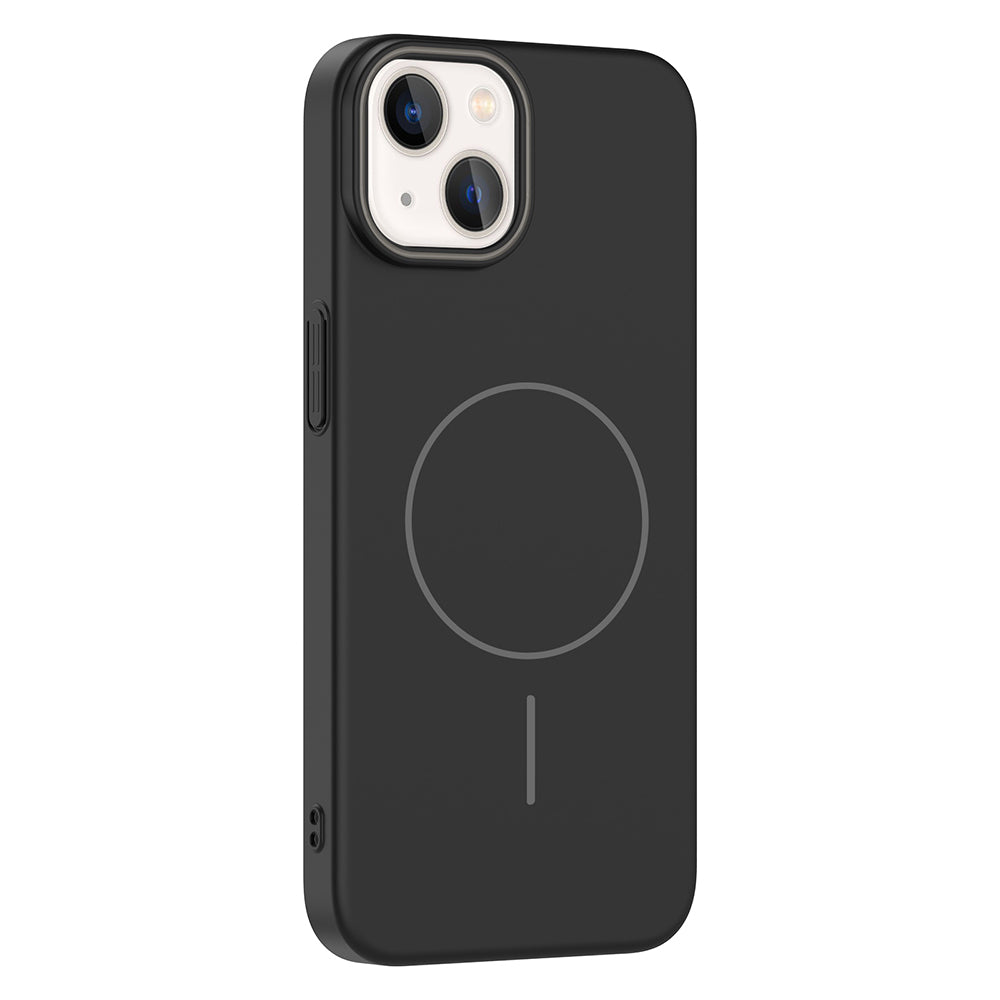 Apple iPhone 14 Kılıf M-safe Şarj Özellikli Zore Ruby Sert Kapak