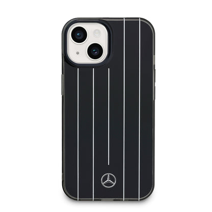 iPhone 14 Kılıf Mercedes Benz Orjinal Lisanslı New Urban 3 Sert PC Paralel Çizgi Desenli Kapak