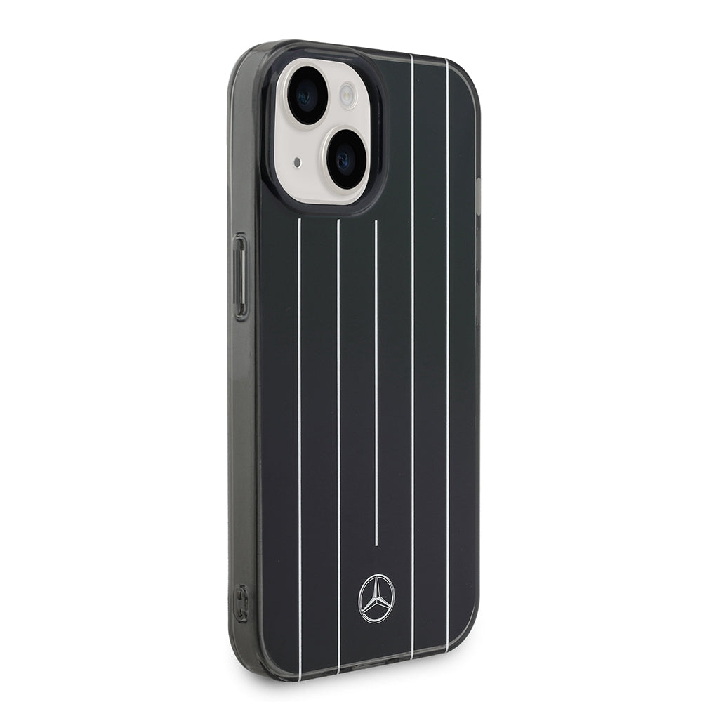 iPhone 14 Kılıf Mercedes Benz Orjinal Lisanslı New Urban 3 Sert PC Paralel Çizgi Desenli Kapak